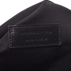 Pre Owned Saint Laurent Black Matelasse Leather Cassandre Shopper Tote