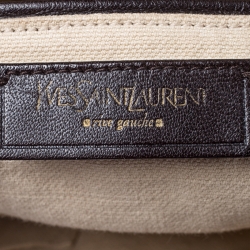 Saint Laurent Metallic Gold Leather Capri Hobo 