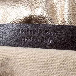 Saint Laurent Metallic Gold Leather Capri Hobo 