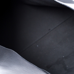 Pre Owned Saint Laurent Black Leather Shopper Tote