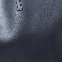 Pre Owned Saint Laurent Black Leather Shopper Tote