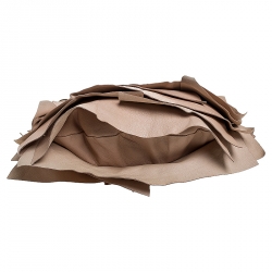 Saint Laurent Paris Beige Leather St.Tropez Horn Hobo