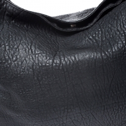 Saint Laurent Black Leather Roady Hobo 