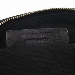 Pre Owned Yves Saint Laurent Light Blue Embroidered Boston Bag