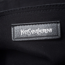 Pre Owned حقيبة سان لوران باريس موس متوسطة جلد نقش تمساح بيج