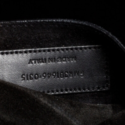 Pre Owned Saint Laurent Paris Black Leather Emmanuelle Drawstring Bucket Bag