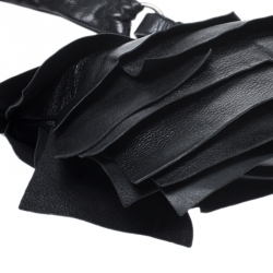 Saint Laurent Paris Black Leather Small St. Tropez Hobo
