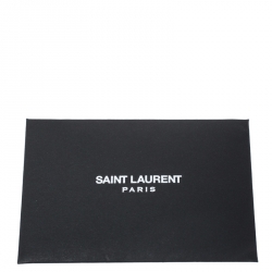 Pre Owned حقيبة سان لوران كاساندري كبيرة قلاب جلد ماتيلاس أسود