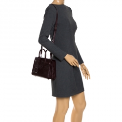 مملوكة مسبقًا حقيبة يد سان لوران باريس ساك دو جور كلاسيك نانو جلد كحلية