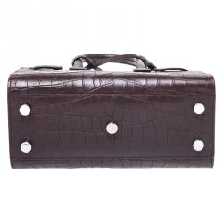 مملوكة مسبقًا حقيبة يد سان لوران باريس ساك دو جور كلاسيك نانو جلد كحلية