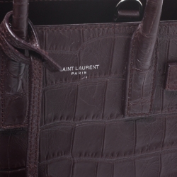 مملوكة مسبقًا حقيبة يد سان لوران باريس ساك دو جور كلاسيك نانو جلد كحلية