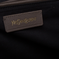 Saint Laurent Paris Brown Ombre Leather Large Cabas Chyc Satchel Bag