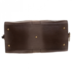 Saint Laurent Paris Brown Ombre Leather Large Cabas Chyc Satchel Bag