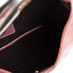 Saint Laurent Old Rose Leather Small Mombasa Hobo 