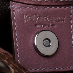 Saint Laurent Old Rose Leather Small Mombasa Hobo 