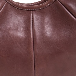 Saint Laurent Old Rose Leather Small Mombasa Hobo 