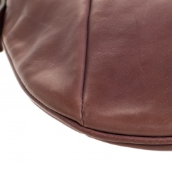 Saint Laurent Old Rose Leather Small Mombasa Hobo 