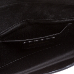 مملوكة مسبقًا Saint Laurent Black Patent Leather Large Chyc Clutch