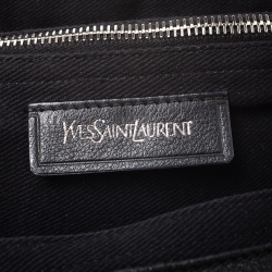 Saint Laurent Black Leather Small Muse Two Satchel