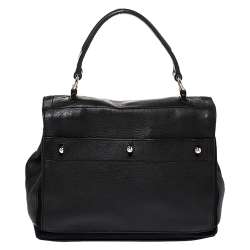 Saint Laurent Black Leather Small Muse Two Satchel