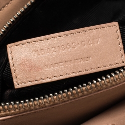 Pre Owned Saint Laurent Pink Leather Baby Classic Sac De Jour Tote