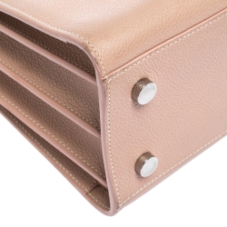 Pre Owned Saint Laurent Pink Leather Baby Classic Sac De Jour Tote