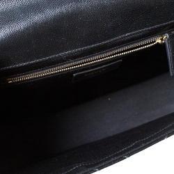 Pre Owned حقيبة كتف سان لوران مغلف مونوغرامية جلد عنابية