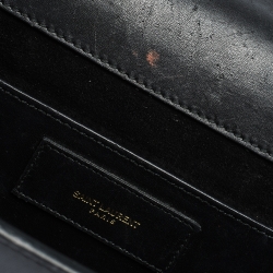 Pre Owned Saint Laurent Paris Black Leather Betty Shoulder Bag