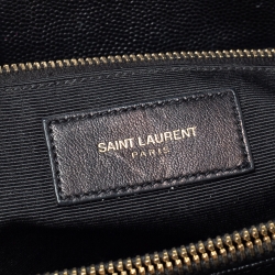 Pre Owned حقيبة يد سان لوران باريس شوبر كاساندريه جلد ماتيلاس سوداء