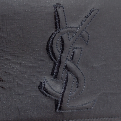 Pre Owned Yves Saint Laurent Deep Green Patent Leather Belle De Jour Flap Clutch