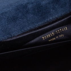 Pre Owned Yves Saint Laurent Deep Green Patent Leather Belle De Jour Flap Clutch