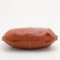 Pre Owned Saint Laurent Brown Leather Mini Mombasa Hobo