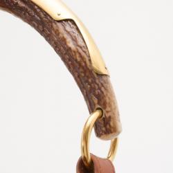 Pre Owned Saint Laurent Brown Leather Mini Mombasa Hobo