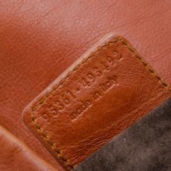 Pre Owned Saint Laurent Brown Leather Mini Mombasa Hobo