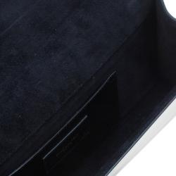 Pre Owned حقيبة سان لوران باريس بيل دي جور جلد أسود لامع