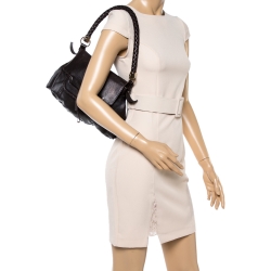 مملوكة مسبقًا حقيبة ايف سان لوران جلد بني داكن 