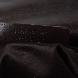 مملوكة مسبقًا حقيبة ايف سان لوران جلد بني داكن 