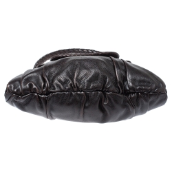 مملوكة مسبقًا حقيبة ايف سان لوران جلد بني داكن 