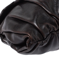 مملوكة مسبقًا حقيبة ايف سان لوران جلد بني داكن 