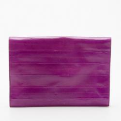مملوكة مسبقًا Yves Saint Laurent Fuschia Leather Envelope Clutch