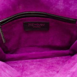 مملوكة مسبقًا Yves Saint Laurent Fuschia Leather Envelope Clutch