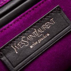 مملوكة مسبقًا Yves Saint Laurent Fuschia Leather Envelope Clutch