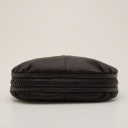 Pre Owned Yves Saint Laurent Black Monogram 'The Zip' Hobo