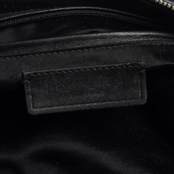 Pre Owned حقيبة ايف سان لوران موسي بولر جلد أسود