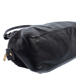 Pre Owned حقيبة ايف سان لوران موسي بولر جلد أسود