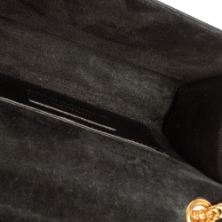 Pre Owned Saint Laurent Black Patent Leather Small Kate Tassel Crossbody Bag