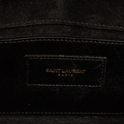 Pre Owned Saint Laurent Black Patent Leather Small Kate Tassel Crossbody Bag