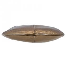Pre Owned Saint Laurent Paris Bronze Leather Small Mombasa Hobo Bag