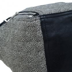 Pre Owned Saint Laurent Paris Grey Pony Hair Downtown Luggage Tote