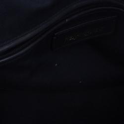 Pre Owned Saint Laurent Paris Blue Patent Leather Oversize Muse Tote